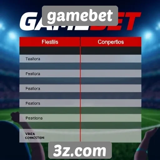 comparativo entre gamebet e concorrentes no mercado